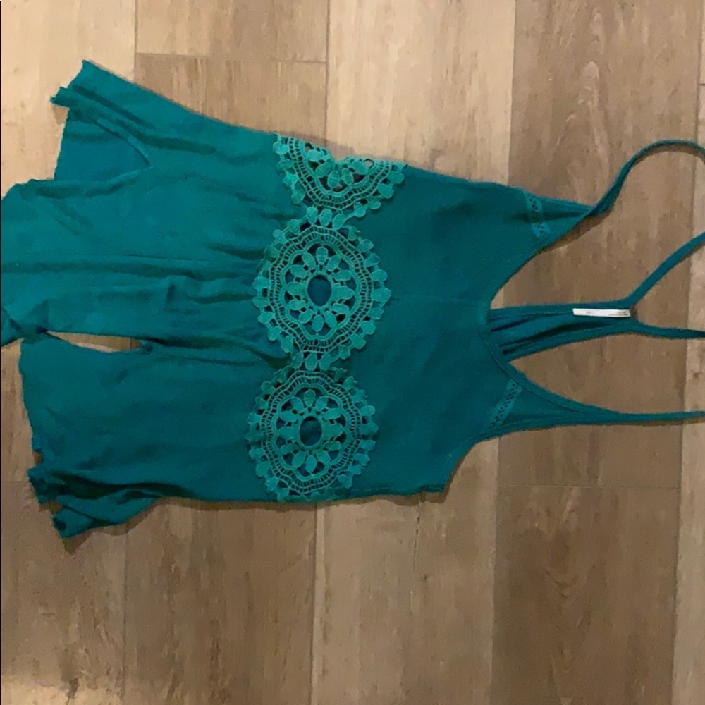 Free People teal top